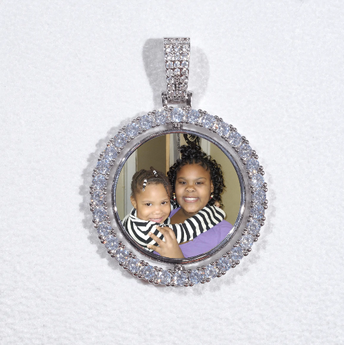 3D Spinning 2-Faced Custom Picture Pendant