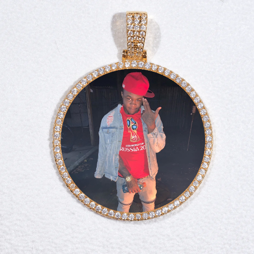 MEDIUM 3D CIRCLE CUSTOM PICTURE PENDANT