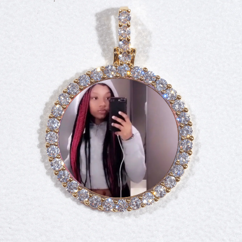 3D CIRCLE CUSTOM PICTURE PENDANT SMALL SIZE