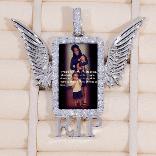 RIP WING 3D CUSTOM PICTURE PENDANT