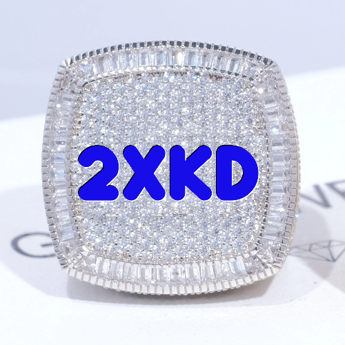 CUSTOM LETTER 3D ICED RING