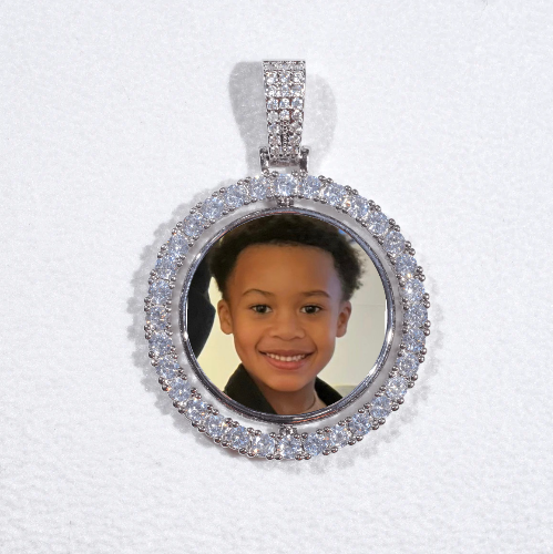 3D Spinning 2-Faced Custom Picture Pendant