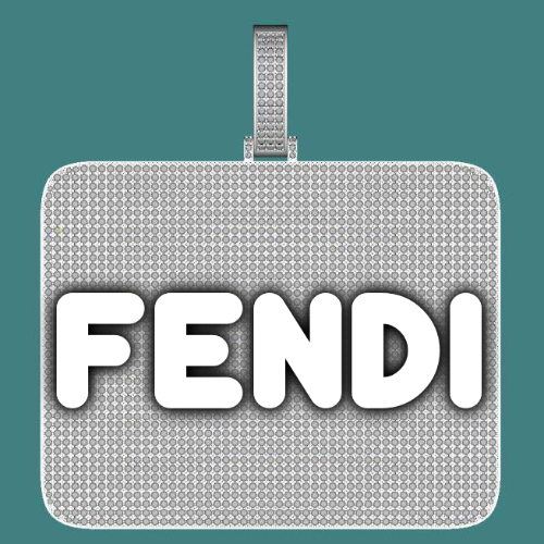 CUSTOM LETTER NECKLACE 3D BIG SQUARE