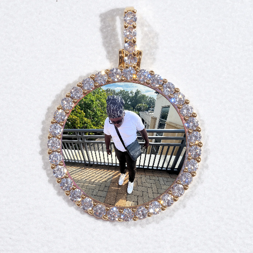 3D CIRCLE CUSTOM PICTURE PENDANT SMALL SIZE