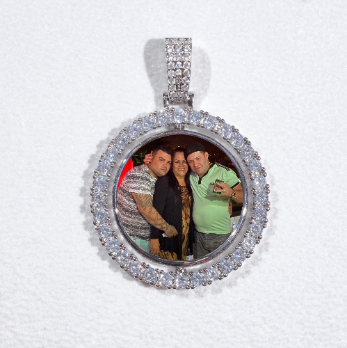 3D Spinning 2-Faced Custom Picture Pendant