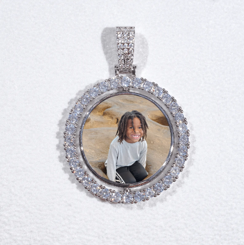 3D Spinning 2-Faced Custom Picture Pendant