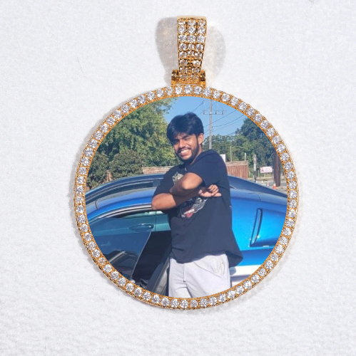 MEDIUM 3D CIRCLE CUSTOM PICTURE PENDANT