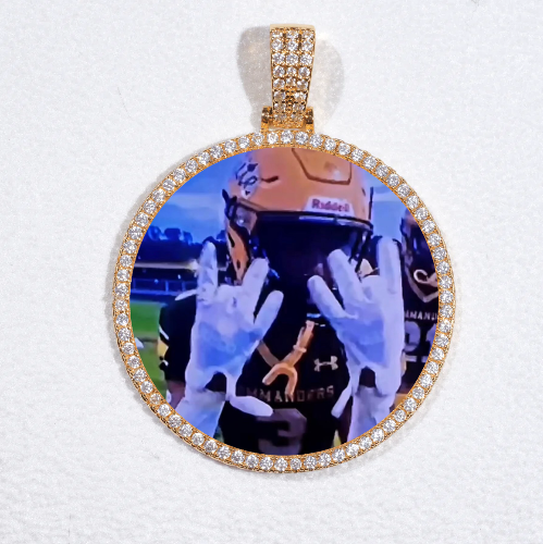 MEDIUM 3D CIRCLE CUSTOM PICTURE PENDANT