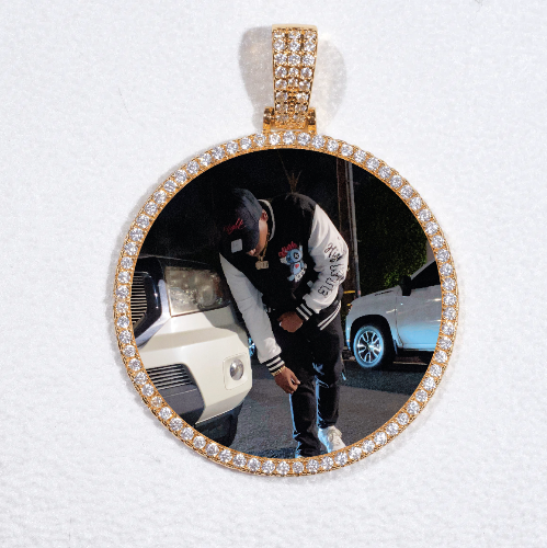 MEDIUM 3D CIRCLE CUSTOM PICTURE PENDANT