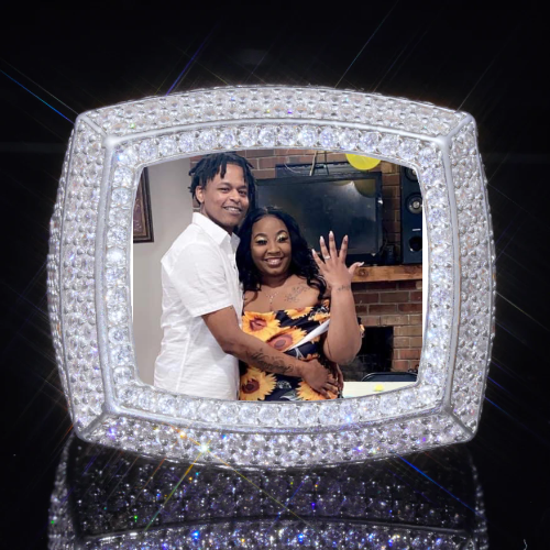 3D CUSTOM PICTURE ICED RING