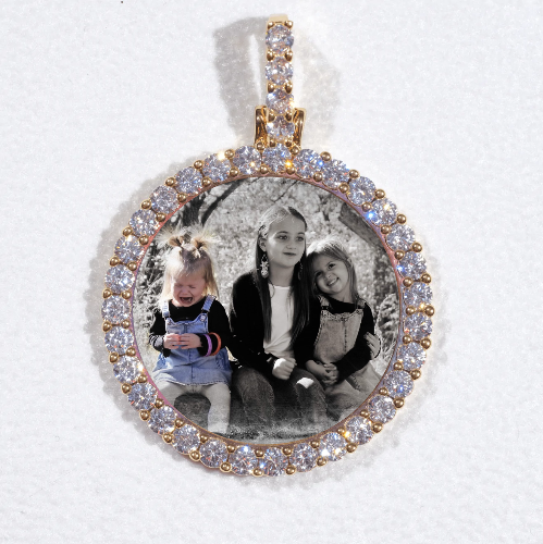 3D CIRCLE CUSTOM PICTURE PENDANT SMALL SIZE