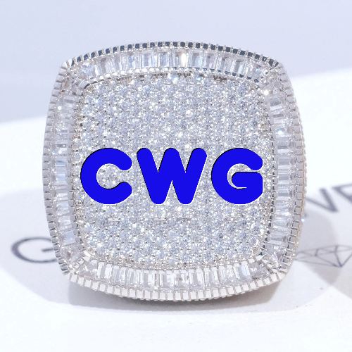 CUSTOM LETTER 3D ICED RING
