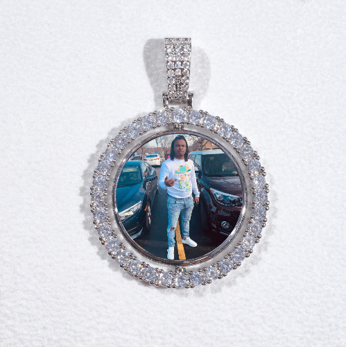 3D Spinning 2-Faced Custom Picture Pendant