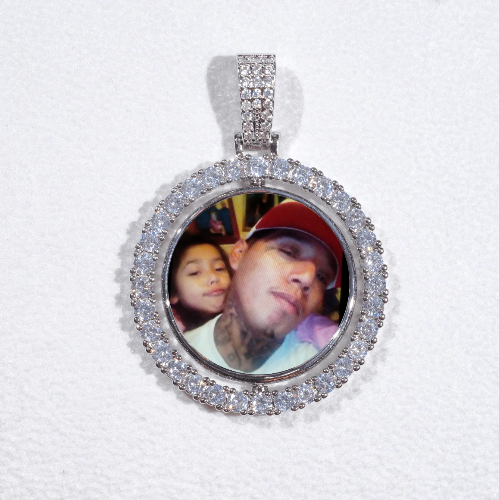 3D Spinning 2-Faced Custom Picture Pendant