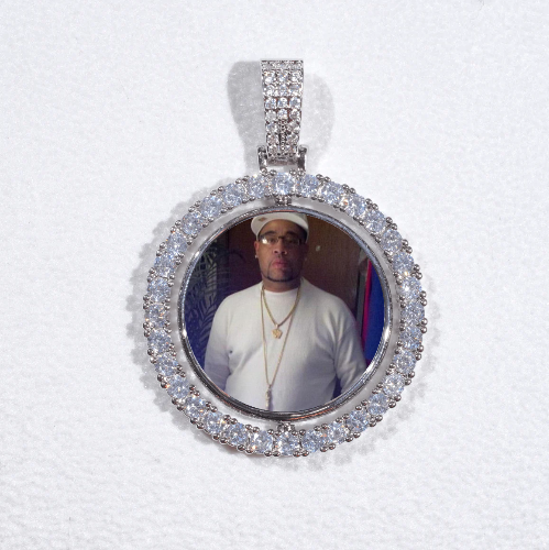 3D Spinning 2-Faced Custom Picture Pendant
