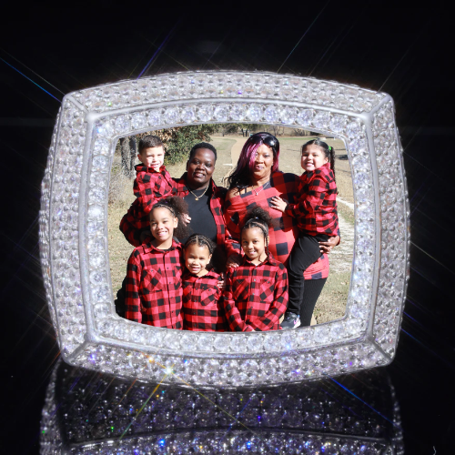 3D CUSTOM PICTURE ICED RING