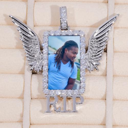 RIP WING 3D CUSTOM PICTURE PENDANT