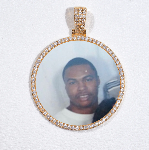 MEDIUM 3D CIRCLE CUSTOM PICTURE PENDANT