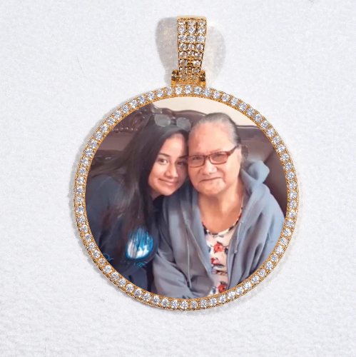 MEDIUM 3D CIRCLE CUSTOM PICTURE PENDANT