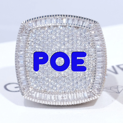 CUSTOM LETTER 3D ICED RING
