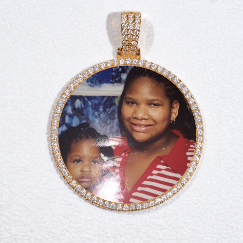 MEDIUM 3D CIRCLE CUSTOM PICTURE PENDANT