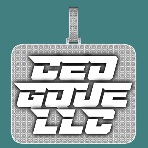 CUSTOM LETTER NECKLACE 3D BIG SQUARE