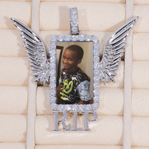 RIP WING 3D CUSTOM PICTURE PENDANT