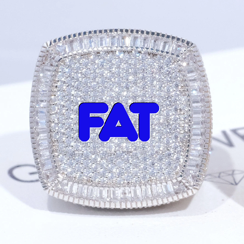 CUSTOM LETTER 3D ICED RING