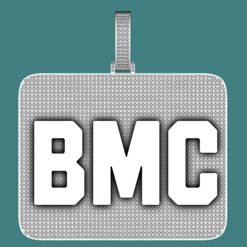 CUSTOM LETTER NECKLACE 3D BIG SQUARE