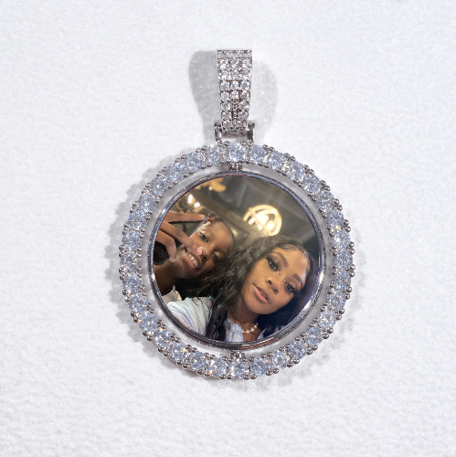 3D Spinning 2-Faced Custom Picture Pendant