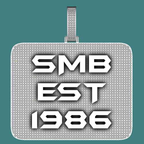 CUSTOM LETTER NECKLACE 3D BIG SQUARE