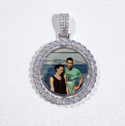 3D Spinning 2-Faced Custom Picture Pendant