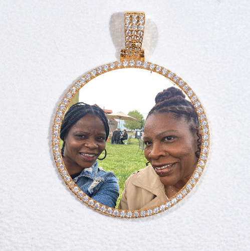 MEDIUM 3D CIRCLE CUSTOM PICTURE PENDANT