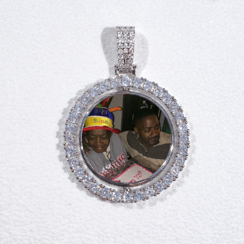3D Spinning 2-Faced Custom Picture Pendant