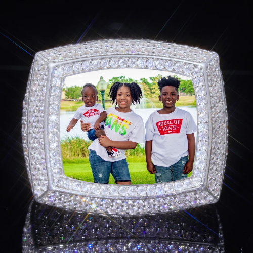3D CUSTOM PICTURE ICED RING