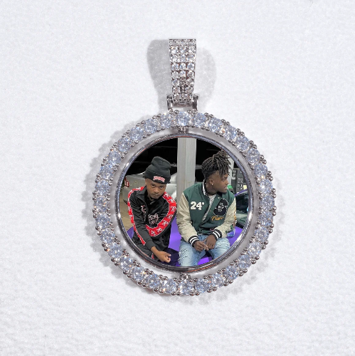 3D Spinning 2-Faced Custom Picture Pendant