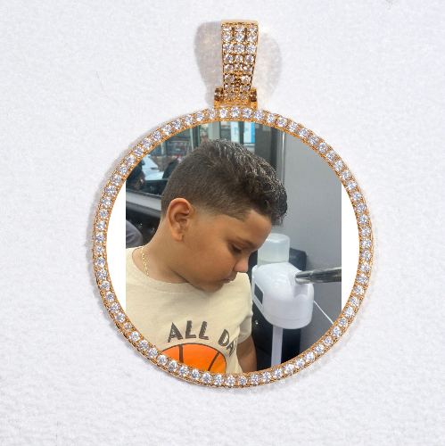 MEDIUM 3D CIRCLE CUSTOM PICTURE PENDANT