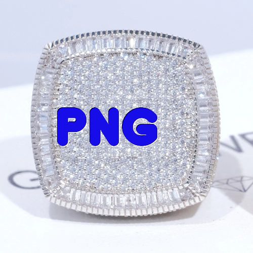 CUSTOM LETTER 3D ICED RING