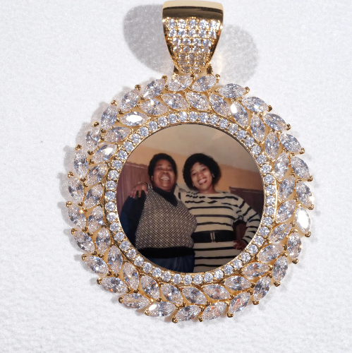 Large 3D Wheat Ear Custom Picture Pendant