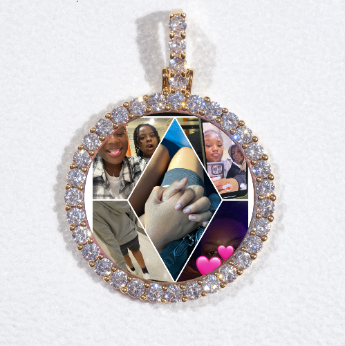3D CIRCLE CUSTOM PICTURE PENDANT SMALL SIZE