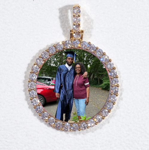 3D CIRCLE CUSTOM PICTURE PENDANT SMALL SIZE