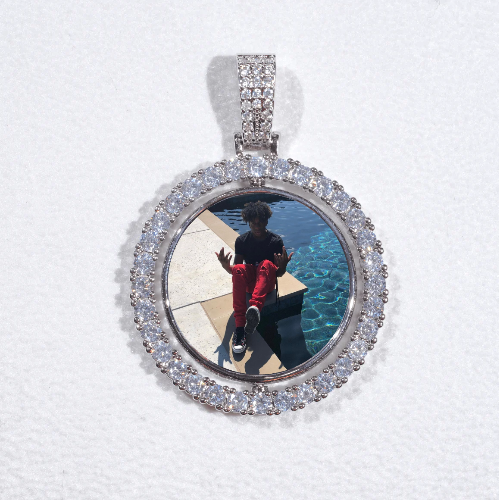 3D Spinning 2-Faced Custom Picture Pendant