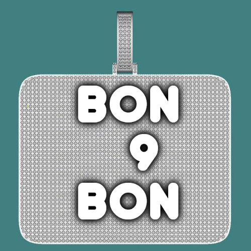 CUSTOM LETTER NECKLACE 3D BIG SQUARE