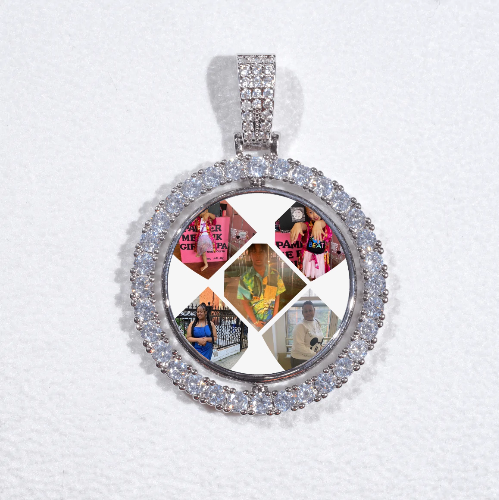 3D Spinning 2-Faced Custom Picture Pendant