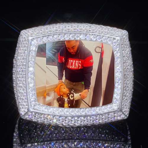 3D CUSTOM PICTURE ICED RING