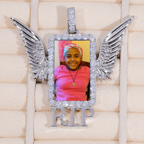 RIP WING 3D CUSTOM PICTURE PENDANT