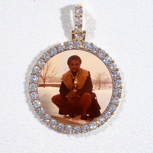 3D CIRCLE CUSTOM PICTURE PENDANT SMALL SIZE