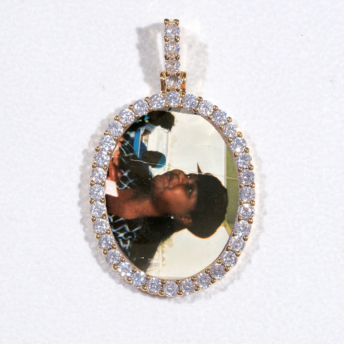 3D Oval Custom Picture Pendant