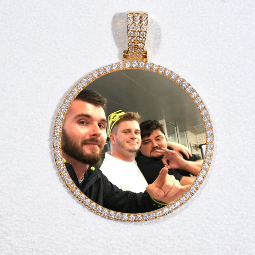 MEDIUM 3D CIRCLE CUSTOM PICTURE PENDANT