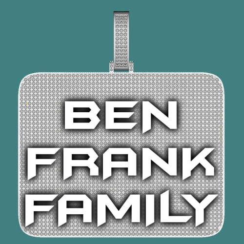 CUSTOM LETTER NECKLACE 3D BIG SQUARE